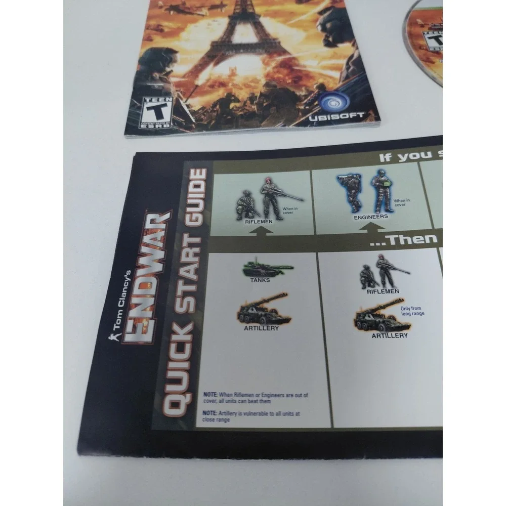 Tom‎ Clancy's EndWar Microsoft Xbox 360 Complete W/ Manual CIB